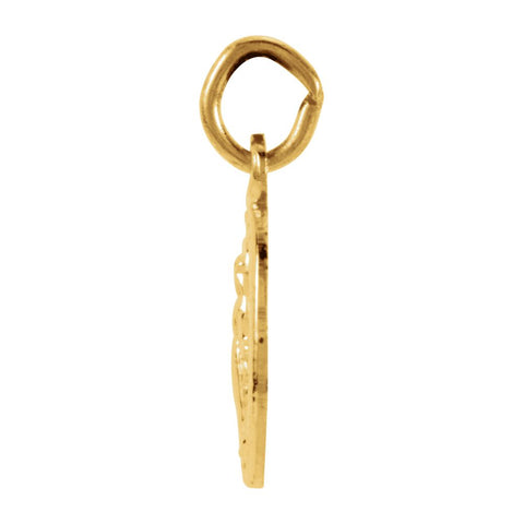 14k Yellow Gold 9x6mm Oval Miraculous Medal