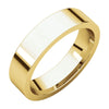 05.00 mm Flat Comfort-Fit Wedding Band Ring in 14k Yellow Gold (Size 13 )