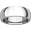 14k White Gold 7mm Heavy Comfort Fit Band, Size 9