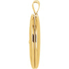 14k Yellow Gold .01 CTW Diamond Oval Locket