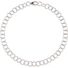 Sterling Silver 12mm Ring Link 18" Chain