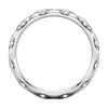 14k White Gold 1/5 CTW Diamond Sculptural-Inspired Eternity Band Size 5.5