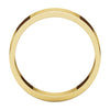 14k Yellow Gold 6mm Flat Band, Size 9.5