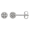 14K White Gold 1/4 CTW Diamond Earrings