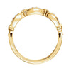 14k Yellow Gold 1/8 CTW Diamond Stackable Anniversary Band, Size 7