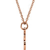14k Rose Gold Tiny Posh Petite Anchor 16-18" Necklace