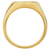 14k Yellow Gold Men's Onyx & .004 CTW Diamond Ring , Size 10
