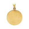 14k Yellow Gold 20.75mm Round Pope John Paul II Hollow Medal