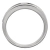 14k White Gold Onyx & 1/6 CTW Diamond Ring Size 11