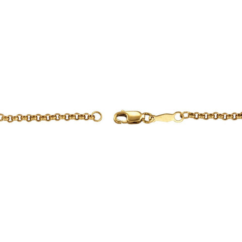 14k Yellow Gold Flower & Butterfly 7.5" Bracelet