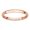 14k Rose Gold 2mm Light Comfort Fit Band, Size 9