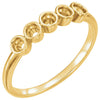 14k Yellow Gold Ring Mounting, Size 7
