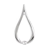 21.50x11.25 mm Metal Fashion Pendant in 14K White Gold