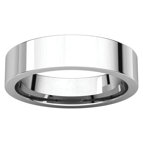 Sterling Silver 5mm Flat Band, Size 7