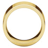14k Yellow Gold 12mm Flat Comfort Fit Band, Size 10