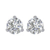 14k White Gold 1/5 CTW Diamond Friction Post Stud Earrings