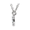 14k White Gold 1/10 CTW Diamond Infinity-Inspired 16" Necklace