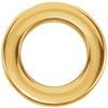 14k Yellow Gold 13mm Circle Chain Slide