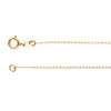 1.0 mm Solid, Curb Chain in 14k Yellow Gold ( 16-Inch )