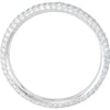 14k White Gold 7/8 CTW Diamond Eternity Band Size 7.5