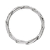 14k White Gold 3.75mm Hand Woven Band Size 6
