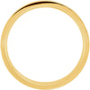 14k Yellow Gold 6mm Flat Comfort Fit Milgrain Band Size 9