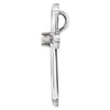 14k White Gold .015 CTW Diamond Cross Pendant