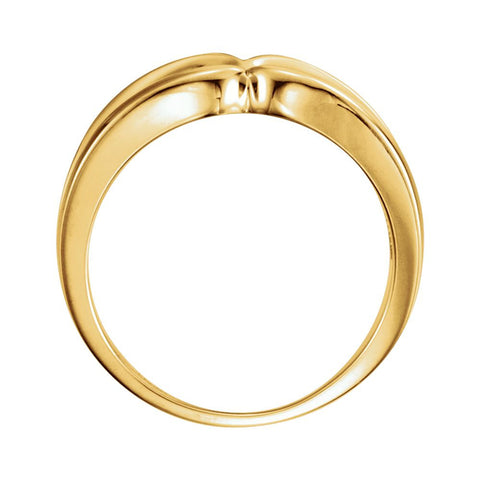 14k Yellow Gold Peg Engagement Base, Size 6
