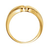 14k Yellow Gold Peg Engagement Base, Size 6
