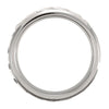 Titanium & Sterling Silver Inlay 7mm Woven Band Size 12.5