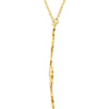 14k Yellow Gold Flower & Butterfly 18" Necklace