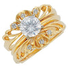1/8 CTTW Diamond Ring Guard in 14k Yellow Gold (Size 6 )