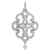 14k White Gold Granulated Pendant or Necklace