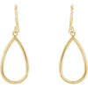14k Yellow Gold Pear Shaped Earrings