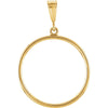 Precious Metal Fashion Pendant in 14k Yellow Gold