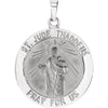 22.00 mm St. Jude Thaddeus Medal in 14K White Gold