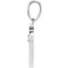 14k White Gold .025 CTW Diamond Heart Pendant