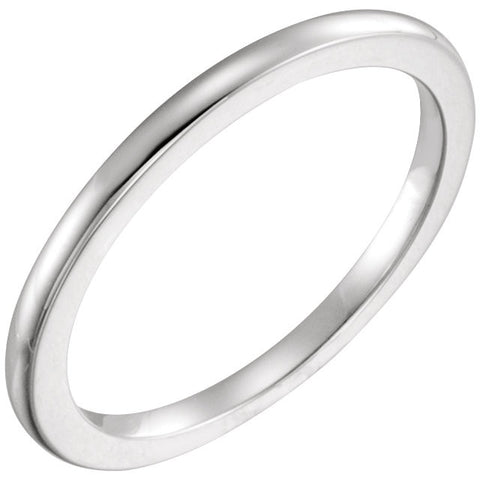 14k White Gold Band Size 6.5