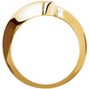 14k Yellow Gold Bypass Ring, Size 6
