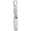 14k White Gold 1/8 CTW Diamond Pendant