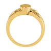 14k Yellow Gold Ladies' Signet Ring, Size 6