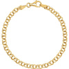 3.75 mm Solid baby Charm Bracelet in 14k Yellow Gold ( 7-Inch )
