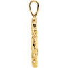 14k Yellow Gold Nugget Pendant
