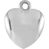 Sterling Silver 10.85X8.9mm Puffed Heart Charm