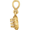 14k Yellow Gold 1/3 CTW Diamond Halo-Style Pendant