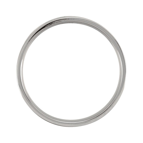 Titanium 4mm Flat Polished Band Size 7.5