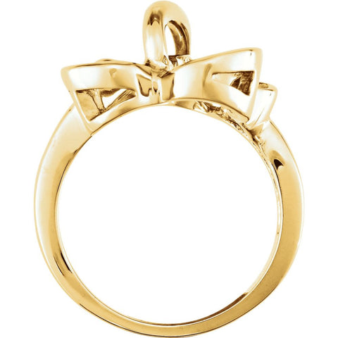 14k Yellow Gold Metal Fashion Ring , Size 6