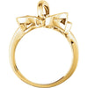 14k Yellow Gold Metal Fashion Ring , Size 6