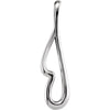 Metal Fashion Pendant in 14k White Gold