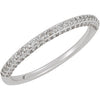 Platinum 1/4 ctw. Diamond Band, Size 7